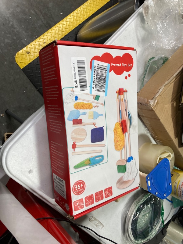 Photo 1 of Kids Cleaning Set with Electric Vacuum Cleaners, Pretend Play Housekeeping Set, Toddler Cleaning Toys for Girls Boys Age 3+