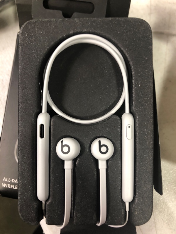 Photo 2 of Beats Flex Wireless Earbuds – Apple W1 Headphone Chip, Magnetic Earphones, Class 1 Bluetooth, 12 Hours of Listening Time, Built-in Microphone - Smoke Gray Smoke Gray Beats Flex