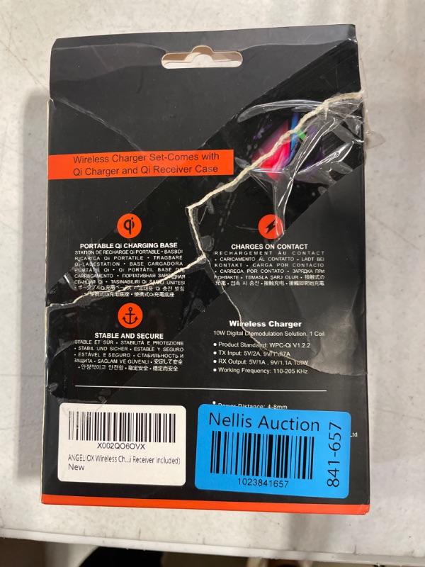 Photo 3 of ANGELIOX Wireless Charger, Wireless Charging Compatible iPhone 7/7 Plus / 6/6 Plus / 6s / 5Se / 5s / 5c / 5 and All Qi-Enabled Phones (Qi Receiver Included) Qi Charger & White Qi Receiver