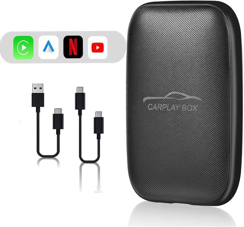 Photo 1 of 5.0 Wireless Carplay Adapter Netflix/YouTube, Support TF Card Wireless CarPlay and Android Auto, CarPlay AI Box Adapter, The Magic Box Carplay Auto Connect for Factory Wired CarPlay Cars 3 in 1