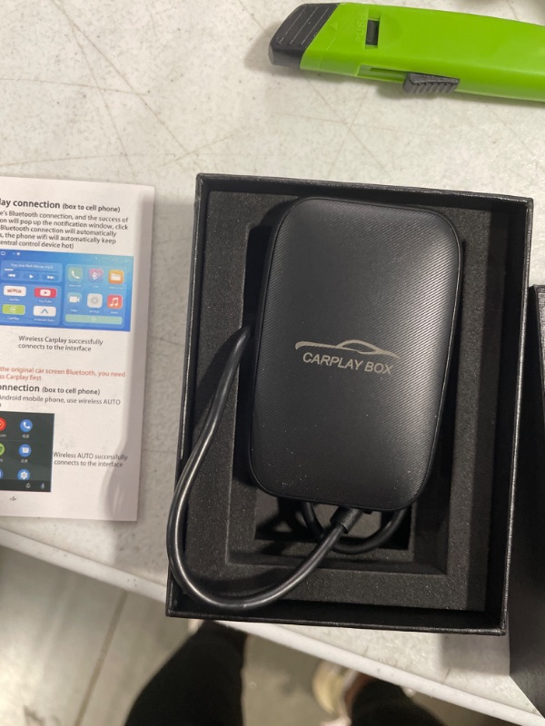 Photo 2 of 5.0 Wireless Carplay Adapter Netflix/YouTube, Support TF Card Wireless CarPlay and Android Auto, CarPlay AI Box Adapter, The Magic Box Carplay Auto Connect for Factory Wired CarPlay Cars 3 in 1