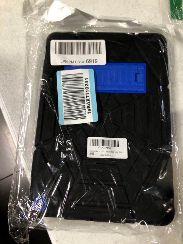 Photo 1 of Grifobes (for 13th/11th Generation 2023/2021 Release) Tablet 10/10 Plus, Tablet 10 Kids/Kids Pro, 3-in-1 Heavy Duty Shockproof Rugged Protective Cover with Stand (Black+Blue)