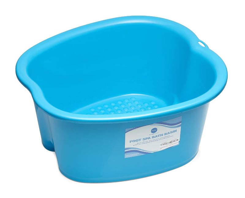 Photo 1 of 
Foot Soaking Bath Basin – Large Size for Soaking Feet | Pedicure and Massager Tub for at Home Spa Treatment | Callus, Fungus, Dead Skin Remover, Blue