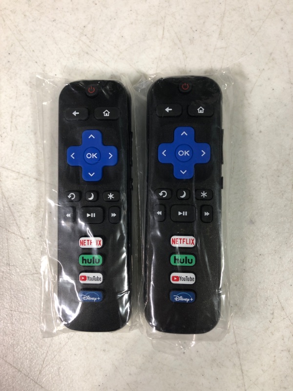 Photo 3 of (Pack of 2) Replacement Remote Control Only for Roku TV, Compatible for TCL Roku/Hisense Roku/Onn Roku/Philips Roku Smart TVs(Not for Stick and Box)