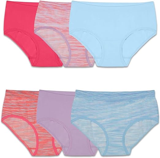 Photo 1 of Fruit of the Loom Girls Seamless Classic Briefs 6 Pack size 14/16 