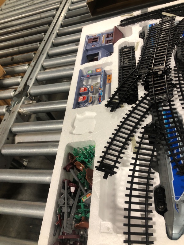 Photo 1 of Electric Train Set for Kids - Train Toy with Tracks, Sounds & Light