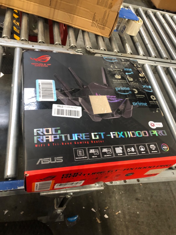 Photo 9 of ASUS ROG Rapture GT-AX11000 Pro Tri-Band WiFi 6 Extendable Gaming Router, 10G & 2.5G Ports, ASUS RangeBoost Plus, Triple-Level Game Acceleration, Subscription-Free Network Security, AiMesh Compatible AX11000 | WiFi 6 | 10G Port