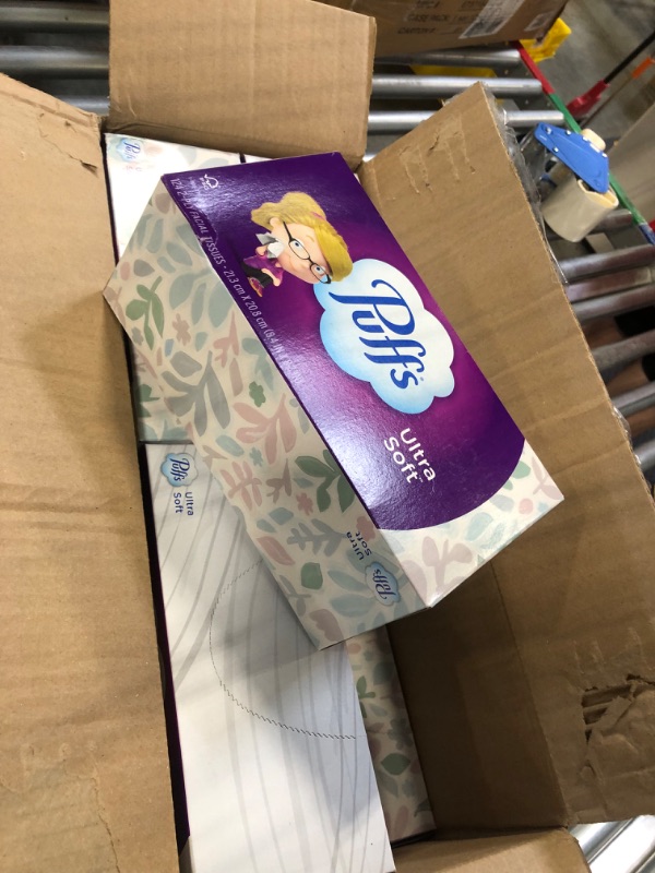 Photo 1 of Puffs Ultra Soft & Strong Facial Tissue 124 ea (Pack of 12) 124 Count (Pack of 8)