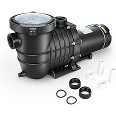 Photo 1 of 2.0 HP In/Above Ground Swimming Pool Pump, 110V 6600GPH Single Speed Pool Water Pumps lnground Above Ground with Filter Basket
