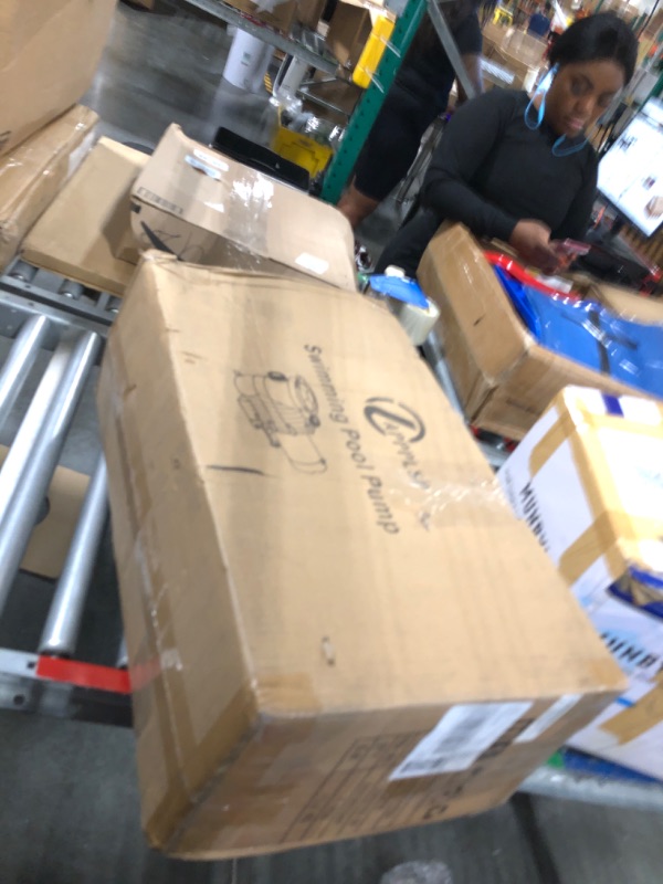 Photo 1 of 2.0 HP In/Above Ground Swimming Pool Pump, 110V 6600GPH Single Speed Pool Water Pumps lnground Above Ground with Filter Basket

