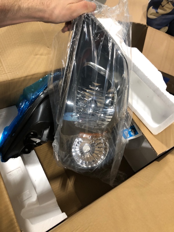 Photo 1 of Nilight Headlight Assembly for 2005 2006 2007 2008 2009 2010 Chevy Cobalt 2005-2009 Pontiac Pickup Truck Replacement Headlamp Black Housing Amber Reflector Driver and Passenger Side, 2 Years Warranty Black Housing+ Amber Reflector