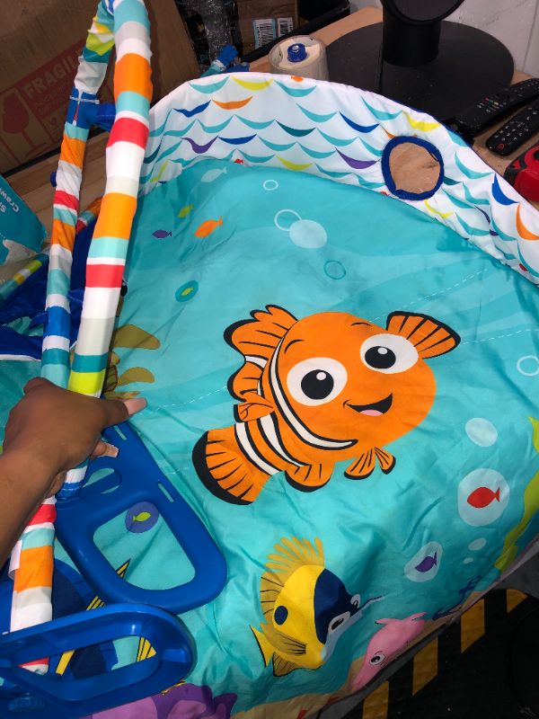 Photo 1 of Bright Starts Disney Baby Finding Nemo Mr. Ray Ocean Lights & Music Gym, Ages Newborn +