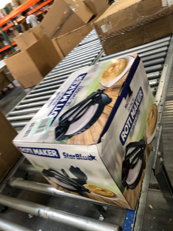 Photo 1 of 10inch Roti Maker by StarBlue with FREE Roti Warmer - The automatic Stainless Steel Non-Stick Electric machine to make Indian style Chapati, Tortilla, Roti AC 110V 50/60Hz 1200W SB-SW2093