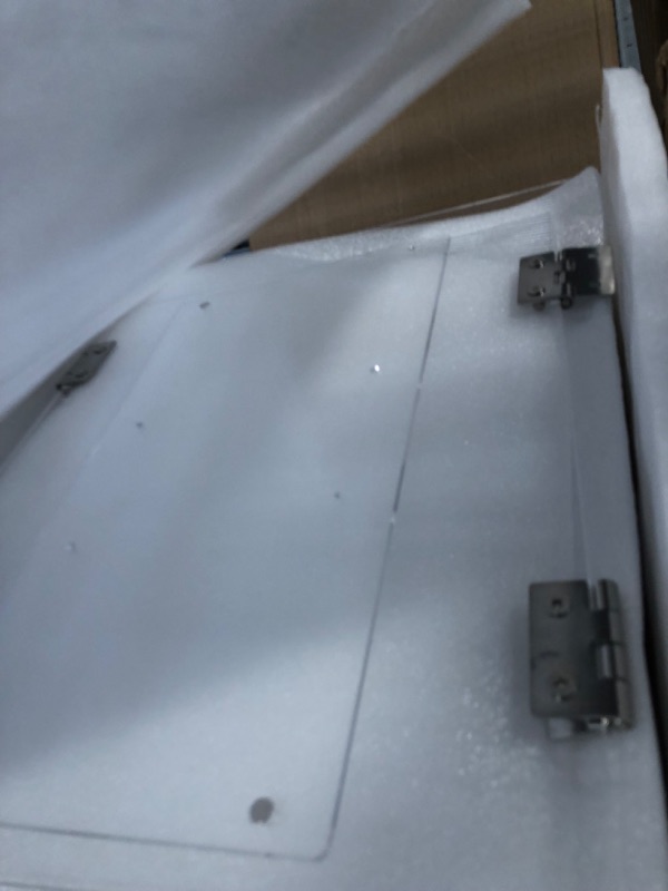 Photo 1 of NLShan Commercial Countertop Bakery Display Case, 3-Tier Pastry Display Case, 22.2" x 16" x 16" Acrylic Bakery Display Box with Front & Rear Doors, Serving Tong for Bread, Cookie Cupcake