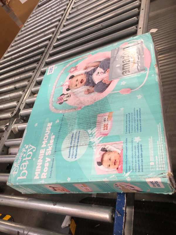 Photo 1 of Bright Starts Minnie Mouse Rosy Skies Cradling Baby Bouncer - Pink