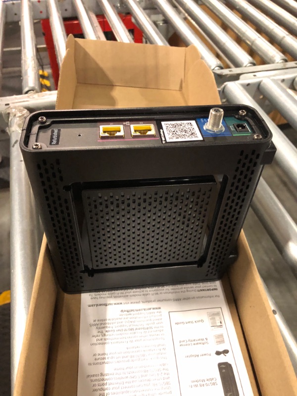 Photo 1 of ARRIS Surfboard SBG10-RB DOCSIS 3.0 Cable Modem & AC1600 Dual Band Wi-Fi Router & Monoprice RG6 Quad Shield CL2 Coaxial Cable with F Type Connector