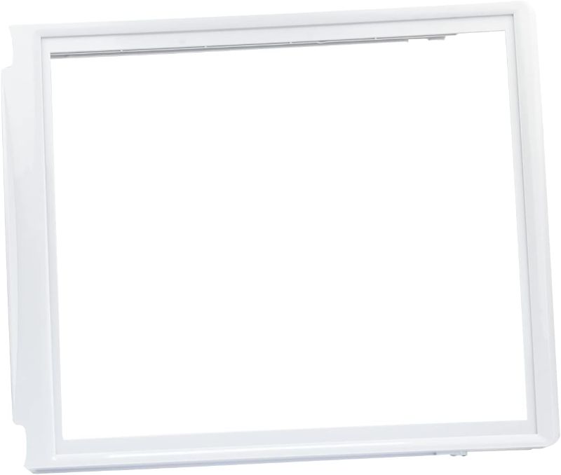 Photo 1 of 240599301 Crisper Pan Cover Compatible with Frigidaire Refrigerator Shelf Frame Without Glass Refrigerator, Delicatessen Drawer Cover 19-5/8" x 16-3/8"