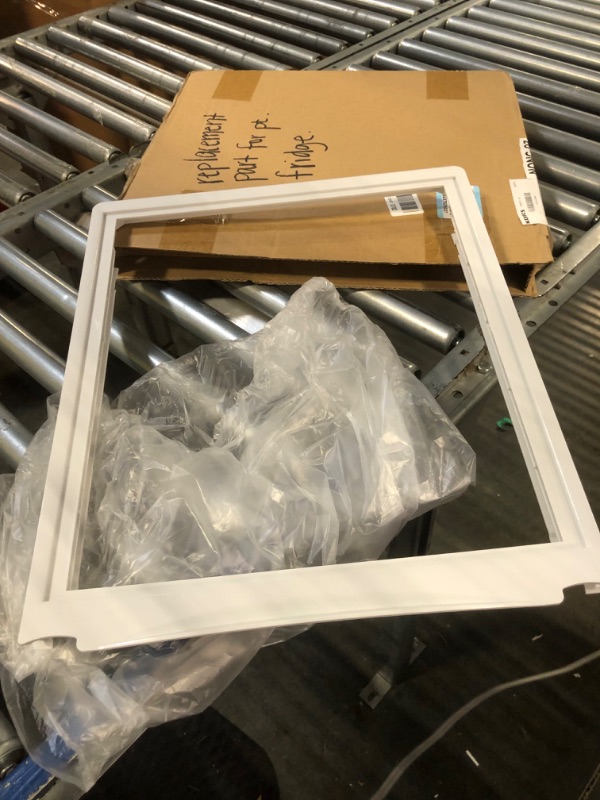 Photo 2 of 240599301 Crisper Pan Cover Compatible with Frigidaire Refrigerator Shelf Frame Without Glass Refrigerator, Delicatessen Drawer Cover 19-5/8" x 16-3/8"