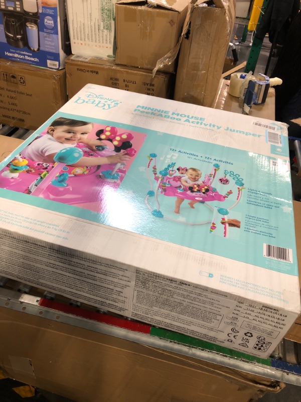 Photo 1 of Bright Starts Disney Baby MINNIE MOUSE PeekABoo Activity Jumper with Lights and Melodies, Ages 6 months +