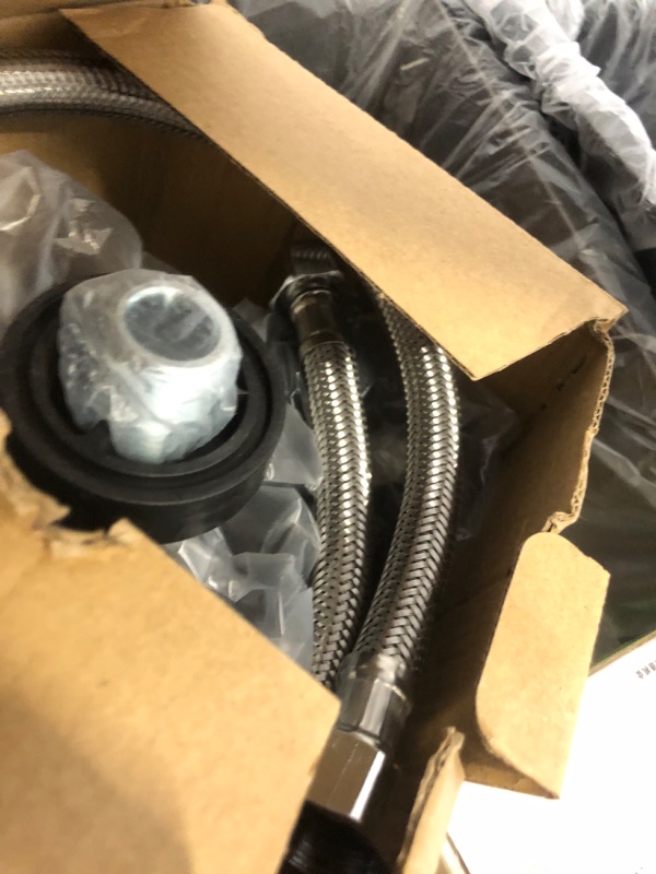 Photo 1 of Stainless Steel Waterfall Kitchen Sink Single Bowl Digital Display Handmade Sink, With Pull Down Sprayhead Faucet, Kitchen Sink Workstation with Multiple Accessories (31.5 x 18.1 inch)