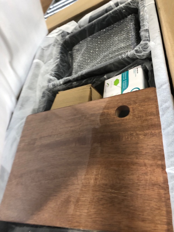 Photo 1 of Stainless Steel Waterfall Kitchen Sink Single Bowl Digital Display Handmade Sink, With Pull Down Sprayhead Faucet, Kitchen Sink Workstation with Multiple Accessories (31.5 x 18.1 inch)