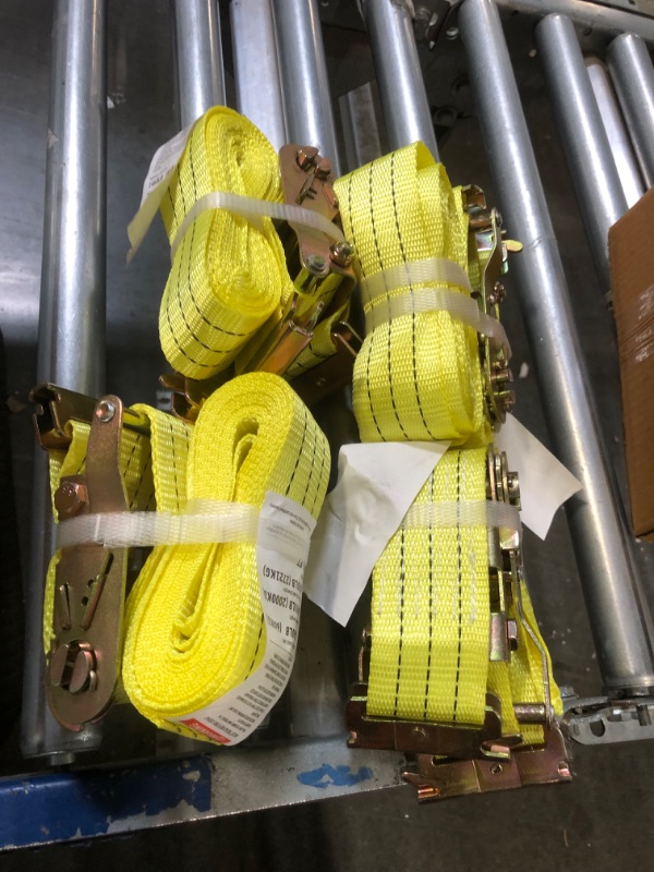 Photo 2 of 4 Pack E-Track Ratchet Straps 2"x15' 4400 lbs Tie Down