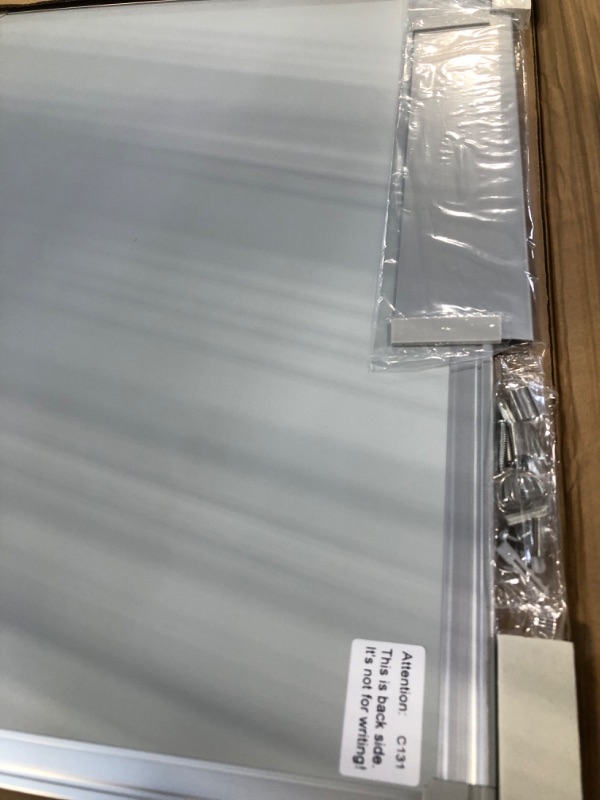 Photo 1 of White Board Dry Erase, 24 x 16 inches Magnetic Dry Erase Whiteboard for Wall, Aluminum Frame Hanging Whiteboard 8 Marker Board Writing Board