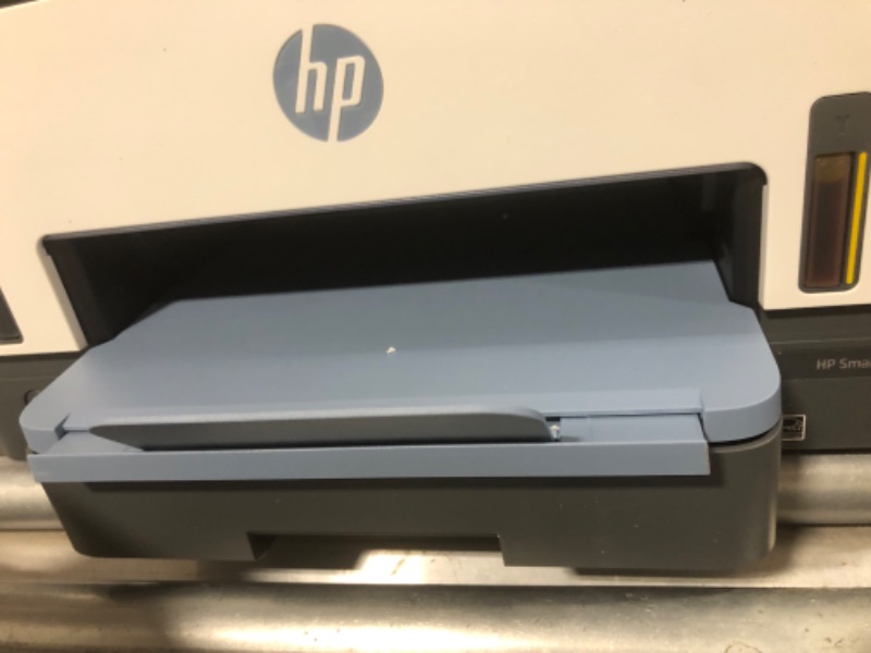 Photo 3 of HP Smart -Tank 7602 Wireless All-in-One Cartridge-free Ink Printer, up to 2 years of ink included, mobile print, scan, copy, fax, auto doc feeder, featuring an app-like magic touch panel (28B98A),Blue