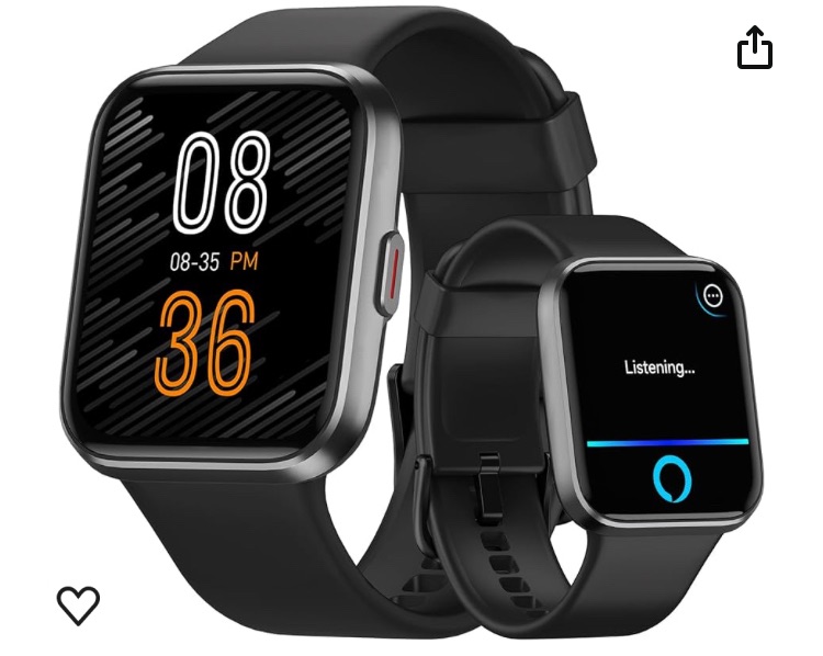 Photo 1 of 4.0 4.0 out of 5 stars 2,715
aeac Smart Watch for Men Women, 2024 Newest Fitness Watch, Alexa Built-in & Stable Bluetooth Call, with Heart Rate/SpO2/Sleep Monitor, 100 Sports, IP68 Waterproof Smartwatch for iPhone Android