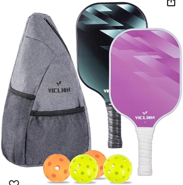 Photo 1 of 
Pickleball Paddles Set of 2, 2024 Beginner Pickleball Set with Pickleball Paddles *2, Balls *4,Bag *1 - Pickle Ball Rackets 2 Pack