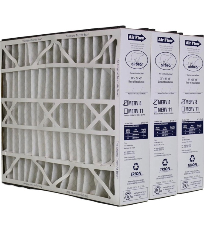 Photo 3 of 
Visit the Store, Trion
Trion
Visit the Store
4.7  5,827
Trion Air Bear 20 x 25 x 4 Inch MERV  Purifier Filter for Air Bear Supreme, Right Angle, and Cub Air Cleaner Purification Systems, White (2 Pack)
