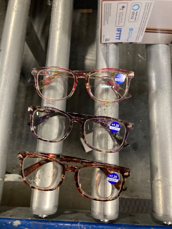 Photo 1 of CCVOO 5 Pack Reading Glasses Blue Light Blocking, Filter UV Ray/Glare Computer Readers Fashion Nerd Eyeglasses Women/Men (B1 Mix, 0.0 B1 Mix 0.0 x