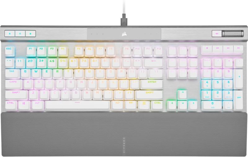 Photo 1 of (BROKEN KEYS) Corsair K70 PRO RGB Optical-Mechanical Gaming Keyboard - OPX Linear Switches, PBT Double-Shot Keycaps, 8,000Hz Hyper-Polling, Magnetic Soft-Touch Palm Rest...
