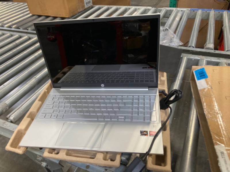 Photo 1 of HP Portable Laptop, 15.6" HD Anti-Glare Display, AMD Ryzen 3 3250U, 16GB RAM, 2TB PCIe SSD, Student and Business, Webcam, Fingerprint Reader, Wi-Fi, Windows 11 Home, Gray, 
