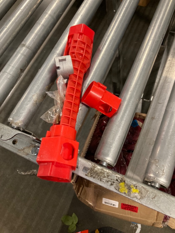 Photo 1 of 14 in 1 Faucet and Sink Installer,Faucet and Sink Wrench,Multifunctional Sink Wrench,Suitable for Installing Pipes under Bathrooms,Toilets,Kitchens,and Sinks?Red?
