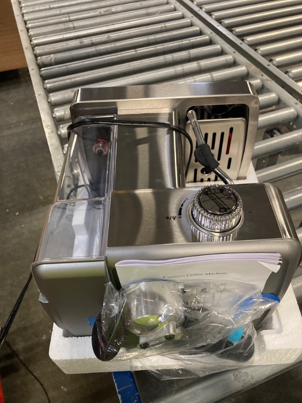 Photo 1 of Homtone Espresso Machine 20 Bar, Stainless Steel Espresso Machine with Milk Frother for Cappuccino, Latte, Touch Screen Espresso Coffee Maker for Home HBUS-0125