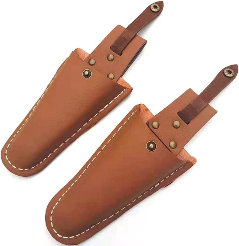 Photo 1 of 2 Pack Pliers Holster for Belt, Leather Pliers Holster, Pliers Pruners Holder, Leather Sheath Tool Holsters, Gardening Pouch Belt, Leather Case Holder Pouch Bag for Pruning Shears Scissors Knives***USED*** 