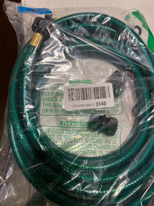 Photo 1 of 1/2" Outdoor Garden Hose for Lawns, Water Hose, Flexible Durable and Leakproof, GHT Fitting, for Lawn, Boat, Car Washing(Green, 20FT) Green 20FT