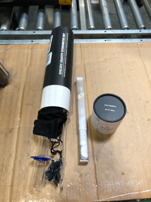 Photo 1 of **** SELLING AS PARTS******* NO RETUNRS***
Triple-Scale Hydrometer Kit with Glass Test Jar for Wine, Beer, Mead and Kombucha - Alcohol Tester, Hydrometer Alcohol, ABV, Brix and Gravity Tester - Home Brewing Supplies, 0-200 Proof Hydrometer with Clear Glas