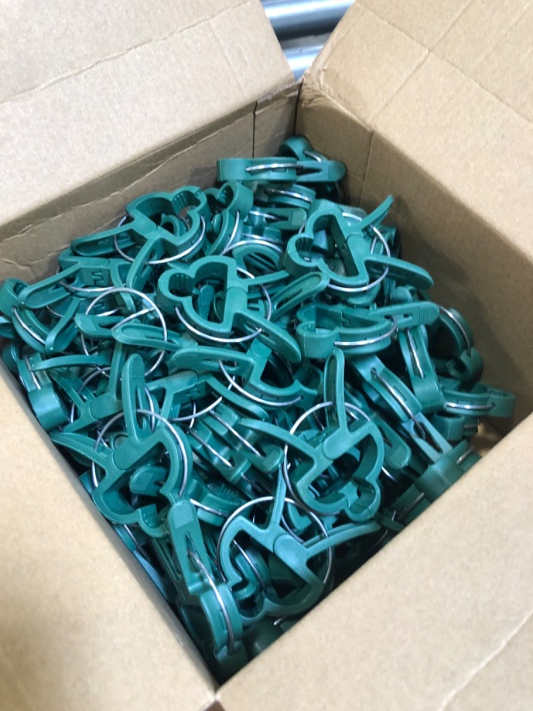 Photo 3 of 100 Pcs Large Plant Clips,Plastic Plant Support Clips,Garden Plant Clamps for Straightening Climbing Vines,Hanging Plant,Tomatos,Vegetables,Flowers,Stalks