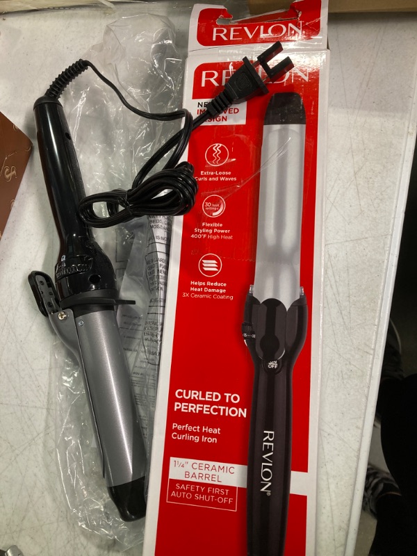 Photo 2 of Revlon Perfect Heat Triple Ceramic Curling Iron | For Silky Smooth Tousled Curls (1-1/4 in