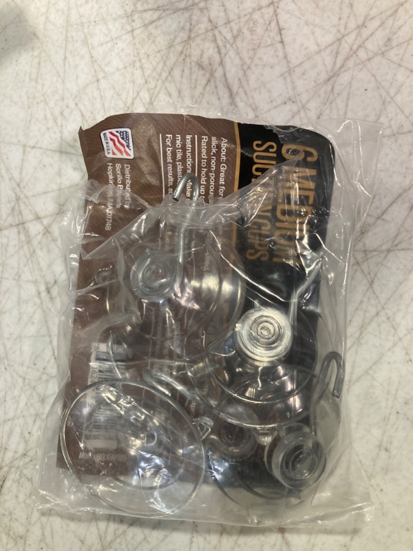 Photo 1 of Suction Cup Hooks Wall Hooks for Hanging All Purpose Hook Wall Hangers Without Nails Heavy Duty -Made in USA (3 lbs/ 6 Pack) 3 lbs* 6 Pack