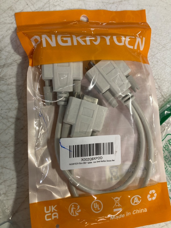 Photo 2 of PNGKNYOCN 30cm DB9 Y Splitter Cable DB9 9 Pin 1 Male to 2 Female Rs232 Serial Splitter Adapter Straight-Through Cable YOUCHENG for Connect Various Serial Interface Devices