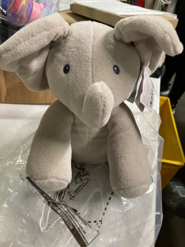 Photo 2 of GUND Baby Official Animated Flappy The Elephant Stuffed Animal Baby Toy Plush for Baby Boys and Girls, Gray, 12" (Song Styles May Vary) Grey