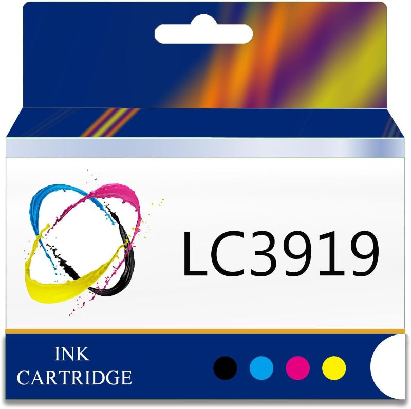 Photo 1 of LC3919 Ink Cartridges,Work for Brother MFC-J3930DW J2330DW J2730 J3530DW Printers,Compatible for Brother LC3919XL Inkjet Cartridges