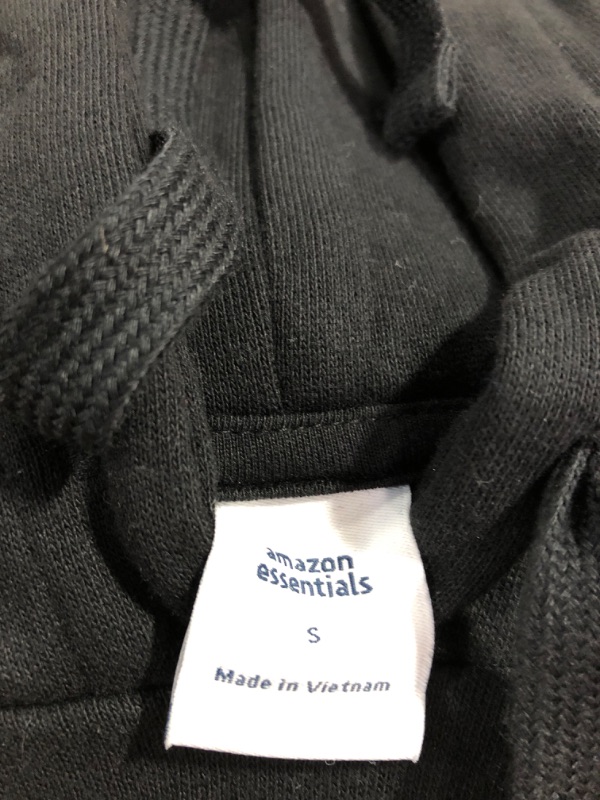 Photo 2 of Amazon Essentials Women's French Terry Hooded Tunic Sweatshirt Small Black