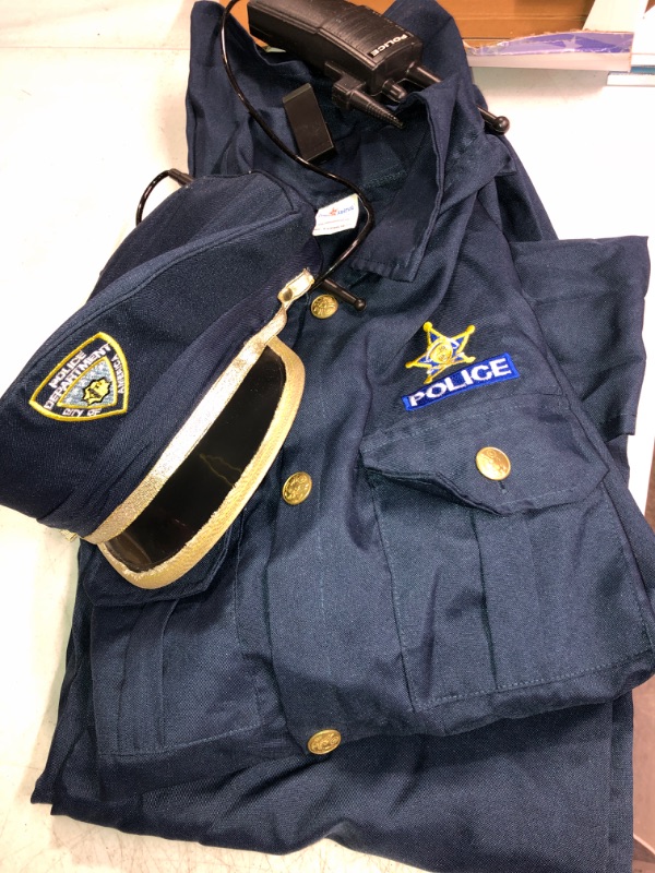 Photo 2 of Dress Up America Police Costume for Kids - Police Officer Costume for Boys - Cop Uniform Set With Accessories 