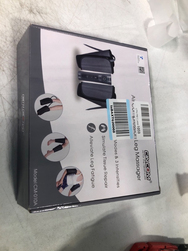 Photo 1 of CINCOM Leg Massager for Circulation Air Compression Calf Massager with 2 Modes 3 Intensities and Helpful for RLS and Edema Muscles Relaxation?FSA or HSA Approved?