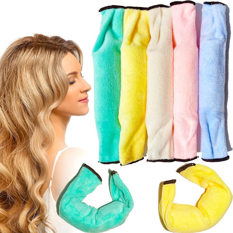 Photo 1 of Aimin Hair Heatless Curlers, Soft Foam Hair Curlers To Sleep Tn, Satin No Heat Hair Curlers For Long Hair, Sponge Overnight Heatless Curls Hair Rollers(20 pcs, star candy) … star candy color