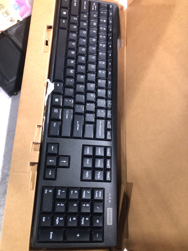 Photo 2 of Lenovo 100 Wireless Keyboard – Spill Resistant Keys – 3-Zone Keyboard – Compact Design – Black Keyboard Only